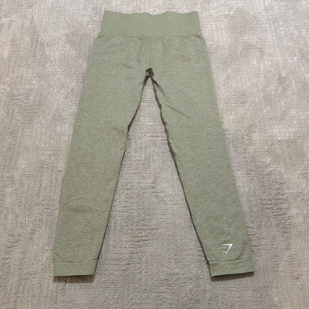 Gymshark Flex High Waisted Tan Gym Pants Yoga Pants Women’s XS
